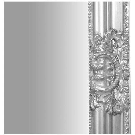 BISCOTTINI Miroir Mural à Accrocher Suspendu Vertical/horizontal L72xPR3xH180 Cm Finition Argent Antique 6 BISCOTTINI Miroir Mural à Accrocher Suspendu Vertical/horizontal L72xPR3xH180 Cm Finition Argent Antique – Image 4