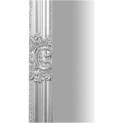 BISCOTTINI Miroir Mural à Accrocher Suspendu Vertical/horizontal L72xPR3xH180 Cm Finition Argent Antique 7 BISCOTTINI Miroir Mural à Accrocher Suspendu Vertical/horizontal L72xPR3xH180 Cm Finition Argent Antique – Image 5
