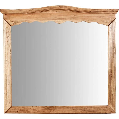 BISCOTTINI Miroir Mural à Accrocher En Bois Massif De Tilleul Finition Naturelle L90 X PR5 X H83 Cm Made In Italy 4 BISCOTTINI Miroir Mural à Accrocher En Bois Massif De Tilleul Finition Naturelle L90 X PR5 X H83 Cm Made In Italy – Image 2