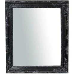 BISCOTTINI Miroir Mural à Accrocher Vertical/horizontal L64xPR4xH74 Cm Noir Brillant. -Miroir Soldes Boutique 18527943 2