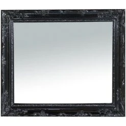 BISCOTTINI Miroir Mural à Accrocher Vertical/horizontal L64xPR4xH74 Cm Noir Brillant. -Miroir Soldes Boutique 18527943 3