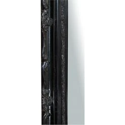 BISCOTTINI Miroir Mural à Accrocher Vertical/horizontal L64xPR4xH74 Cm Noir Brillant. -Miroir Soldes Boutique 18527943 5