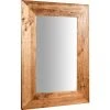 BISCOTTINI Miroir Mural à Accrocher Rectangulaire En Bois Massif De Tilleul Finition Naturelle L 50 X PR3 X H70 Cm Made In Italy -Miroir Soldes Boutique 18527973 1
