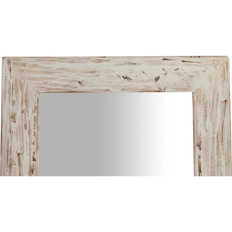 BISCOTTINI Miroir Mural à Accrocher Rectangulaire En Bois Massif De Tilleul Finition Crème L60 X PR3 XH 90 Cm Made In Italy 6 BISCOTTINI Miroir Mural à Accrocher Rectangulaire En Bois Massif De Tilleul Finition Crème L60 X PR3 XH 90 Cm Made In Italy – Image 4