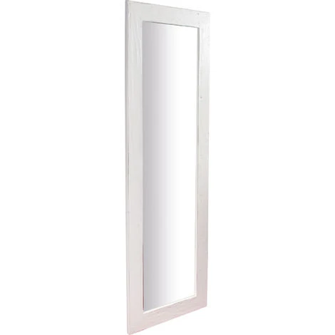 BISCOTTINI Miroir Mural à Accrocher Rectangulaire En Bois Massif De Tilleul Finition Blanche Patinée L60 X PR3 XH 180 Cm Made In Italy 3 BISCOTTINI Miroir Mural à Accrocher Rectangulaire En Bois Massif De Tilleul Finition Blanche Patinée L60 X PR3 XH 180 Cm Made In Italy
