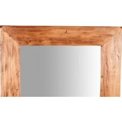 BISCOTTINI Miroir Mural à Accrocher Rectangulaire En Bois Massif De Tilleul Finition Crème L60 X PR3 XH 180 Cm Made In Italy -Miroir Soldes Boutique 18527984 5