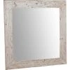 BISCOTTINI Miroir Mural à Accrocher Carré En Bois Massif De Tilleul Finition Crème L60 X PR3 XH 180 Cm Made In Italy -Miroir Soldes Boutique 18527987 1