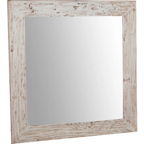 BISCOTTINI Miroir Mural à Accrocher Carré En Bois Massif De Tilleul Finition Crème L60 X PR3 XH 180 Cm Made In Italy 3 BISCOTTINI Miroir Mural à Accrocher Carré En Bois Massif De Tilleul Finition Crème L60 X PR3 XH 180 Cm Made In Italy