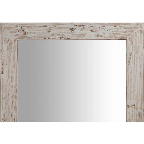BISCOTTINI Miroir Mural à Accrocher Carré En Bois Massif De Tilleul Finition Crème L60 X PR3 XH 180 Cm Made In Italy 6 BISCOTTINI Miroir Mural à Accrocher Carré En Bois Massif De Tilleul Finition Crème L60 X PR3 XH 180 Cm Made In Italy – Image 4