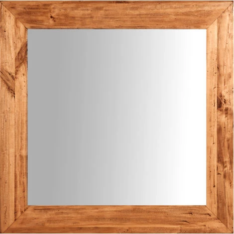 BISCOTTINI Miroir Mural à Accrocher Carré En Bois Massif De Tilleul Finition Naturelle L60 X PR3 XH 180 Cm Made In Italy 4 BISCOTTINI Miroir Mural à Accrocher Carré En Bois Massif De Tilleul Finition Naturelle L60 X PR3 XH 180 Cm Made In Italy – Image 2