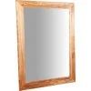 BISCOTTINI Miroir Mural à Accrocher Rectangulaire En Bois Massif De Tilleul Finition NaturelleL90 X PR3 XH 120 Cm Made In Italy -Miroir Soldes Boutique 18527995 1