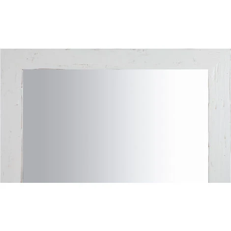 BISCOTTINI Miroir Mural à Accrocher Carré En Bois Massif De Tilleul Finition Blanche Patinée L100 X PR3 X H100 Cm Made In Italy 6 BISCOTTINI Miroir Mural à Accrocher Carré En Bois Massif De Tilleul Finition Blanche Patinée L100 X PR3 X H100 Cm Made In Italy – Image 4