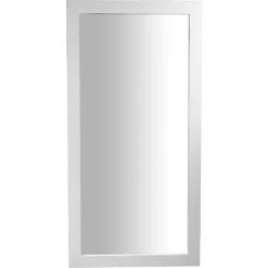 BISCOTTINI Miroir Mural à Accrocher Rectangulaire En Bois Massif De Tilleul Finition Blanche Patinée L100 X PR3 X H200 Cm Made In Italy -Miroir Soldes Boutique 18528003 2