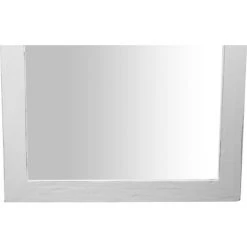 BISCOTTINI Miroir Mural à Accrocher Rectangulaire En Bois Massif De Tilleul Finition Blanche Patinée L100 X PR3 X H200 Cm Made In Italy -Miroir Soldes Boutique 18528003 4