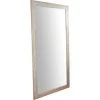 BISCOTTINI Miroir Mural à Accrocher Rectangulaire En Bois Massif De Tilleul Finition Crème L100 X PR3 X H200 Cm Made In Italy -Miroir Soldes Boutique 18528005 1