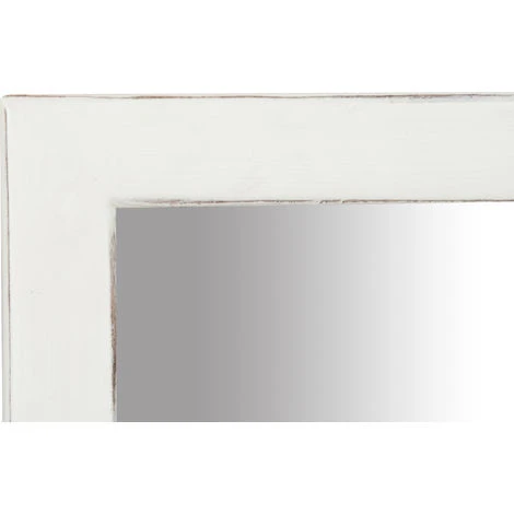 BISCOTTINI Miroir Mural à Accrocher En Bois Massif De Tilleul Finition Blanche Antique Made In Italy 5 BISCOTTINI Miroir Mural à Accrocher En Bois Massif De Tilleul Finition Blanche Antique Made In Italy – Image 3