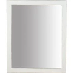 BISCOTTINI Miroir Mural à Accrocher En Bois Massif De Tilleul Finition Blanche PatinéeL37xPR3xH58 Cm Made In Italy -Miroir Soldes Boutique 18528149 2