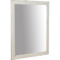 BISCOTTINI Miroir Mural à Accrocher En Bois Massif De Tilleul Finition Verte L37xPR3xH58 Cm Made In Italy