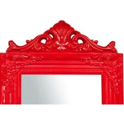 BISCOTTINI Miroir Au Sol Sur Pied Finition Rouge L43xPR5xH178 Cm -Miroir Soldes Boutique 18528176 3