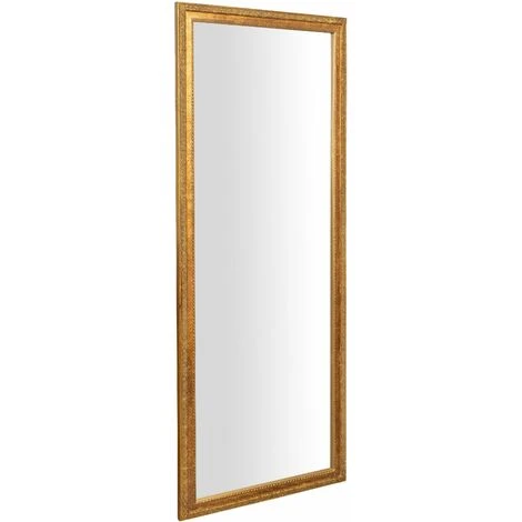 BISCOTTINI Miroir Mural à Accrocher Vertical /horizontal L72xPR3xH180 Cm Avec Finition Or Antique 5 BISCOTTINI Miroir Mural à Accrocher Vertical /horizontal L72xPR3xH180 Cm Avec Finition Or Antique – Image 3