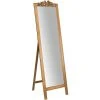 BISCOTTINI Miroir Au Sol Sur Pied L50xPR3xH175 Cm, Finition Dorée Antique