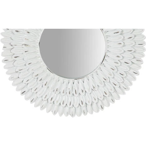 BISCOTTINI Miroir D'appui Finition Blanche Patinèe 21x3 Cm Diamètre 6 BISCOTTINI Miroir D'appui Finition Blanche Patinèe 21x3 Cm Diamètre – Image 4