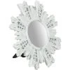 BISCOTTINI Miroir D'appui Finition Blanche Patinée L 24 XPR 2 X H24 Cm -Miroir Soldes Boutique 18529013 1