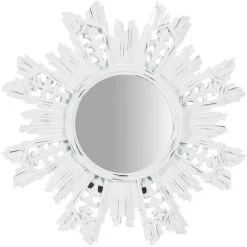 BISCOTTINI Miroir D'appui Finition Blanche Patinée L 24 XPR 2 X H24 Cm -Miroir Soldes Boutique 18529013 2