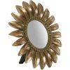 BISCOTTINI Miroir D'appui Finition Or Patinée L 23 X PR3 X H23 Cm -Miroir Soldes Boutique 18529023 1