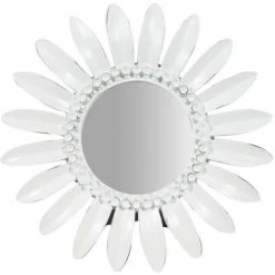 BISCOTTINI Miroir D'appui Finition Blanche Patinée L 23 X PR3 X H23 Cm -Miroir Soldes Boutique 18529024 2