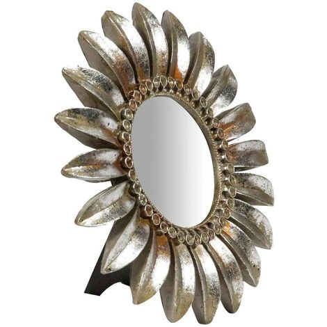 BISCOTTINI Miroir D'appui Finition Blanche Patinée L 23 X PR3 X H23 Cm 3 BISCOTTINI Miroir D'appui Finition Blanche Patinée L 23 X PR3 X H23 Cm