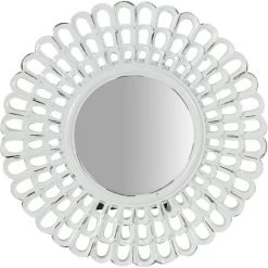 BISCOTTINI Miroir D'appui De Diam.21 X 2 Cm Finition Blanche Antique 8 BISCOTTINI Miroir D'appui De Diam.21 X 2 Cm Finition Blanche Antique -Miroir Soldes Boutique 18529031 2