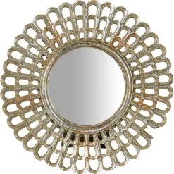 BISCOTTINI Miroir D'appui De Diam.21 X 2 Cm Finition Argent Antique -Miroir Soldes Boutique 18529032 2