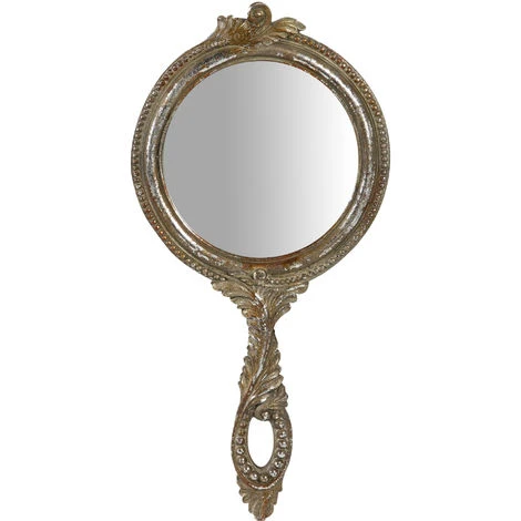 BISCOTTINI Miroir Mural à Accrocher Avec Finition Argent Antique L19xPR2xH39 Cm 4 BISCOTTINI Miroir Mural à Accrocher Avec Finition Argent Antique L19xPR2xH39 Cm – Image 2