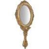 BISCOTTINI Miroir Mural à Accrocher L12xPR1,5xH30 Cm, Finition Dorée Antique -Miroir Soldes Boutique 18529098 1