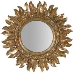 BISCOTTINI Miroir Mural à Accrocher Diam.43x2 Cm 43x2 Cm Finition Or Antique 6 BISCOTTINI Miroir Mural à Accrocher Diam.43x2 Cm 43x2 Cm Finition Or Antique -Miroir Soldes Boutique 18529099 2