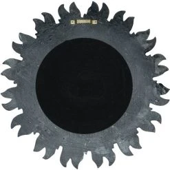 BISCOTTINI Miroir Mural à Accrocher Diam.43x2 Cm Finition Argent Antique -Miroir Soldes Boutique 18529101 3