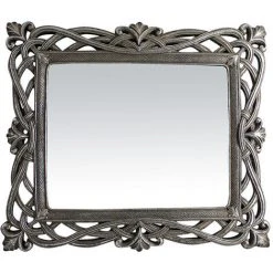BISCOTTINI Miroir Vertical/horizontal Soutien Et à Accrocher L31xPR2xH36 Cm Finition Argent Antique 8 BISCOTTINI Miroir Vertical/horizontal Soutien Et à Accrocher L31xPR2xH36 Cm Finition Argent Antique -Miroir Soldes Boutique 18529111 2