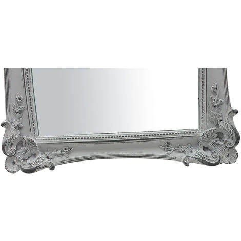 BISCOTTINI Miroir Avec Soutien Et à Accrocher Vertical/horizontal L31.5xPR3.5xH37 Cm Finition Argenté/blanc Antique 5 BISCOTTINI Miroir Avec Soutien Et à Accrocher Vertical/horizontal L31.5xPR3.5xH37 Cm Finition Argenté/blanc Antique – Image 3