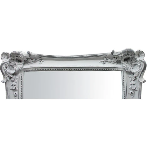 BISCOTTINI Miroir Avec Soutien Et à Accrocher Vertical/horizontal L31.5xPR3.5xH37 Cm Finition Argenté/blanc Antique 6 BISCOTTINI Miroir Avec Soutien Et à Accrocher Vertical/horizontal L31.5xPR3.5xH37 Cm Finition Argenté/blanc Antique – Image 4