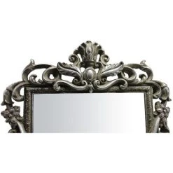 BISCOTTINI Miroir Avec Soutien L29.5xPR2xH39 Cm Avec Finition Argent Et Finition Blanche Antique -Miroir Soldes Boutique 18529115 3