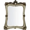 BISCOTTINI Miroir Mural à Accrocher L40xPR4xH54 Cm, Finition Antique Argenté/blanc -Miroir Soldes Boutique 18529120 1