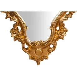 BISCOTTINI Miroir Mural à Accrocher En Bois Finition Feuille Or Vieilli Aux Dimensions L42 XPR5,5 XH62 Cm Made In Italy -Miroir Soldes Boutique 18529531 5