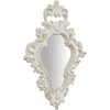 BISCOTTINI Miroir Mural à Accrocher En Bois Finition Feuille Blanche Vieillie Aux Dimensions Made In Italy -Miroir Soldes Boutique 18529532 1
