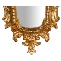 BISCOTTINI Miroir Mural à Accrocher En Bois Finition Feuille Or Vieilli Aux Dimensions Made In Italy -Miroir Soldes Boutique 18529533 5