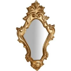 BISCOTTINI Miroir Mural à Accrocher En Bois Finition Feuille Or Vieilli Aux Dimensions L25 XPR2,5 XH40 Cm Made In Italy 8 BISCOTTINI Miroir Mural à Accrocher En Bois Finition Feuille Or Vieilli Aux Dimensions L25 XPR2,5 XH40 Cm Made In Italy -Miroir Soldes Boutique 18529537 2