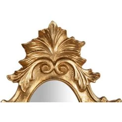 BISCOTTINI Miroir Mural à Accrocher En Bois Finition Feuille Or Vieilli Aux Dimensions L25 XPR2,5 XH40 Cm Made In Italy 9 BISCOTTINI Miroir Mural à Accrocher En Bois Finition Feuille Or Vieilli Aux Dimensions L25 XPR2,5 XH40 Cm Made In Italy -Miroir Soldes Boutique 18529537 3