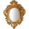 BISCOTTINI Miroir Mural à Accrocher En Bois Finition Feuille Or Vieilli Aux Dimensions L32 XPR3,5 XH38 Cm Made In Italy -Miroir Soldes Boutique 18529538 1