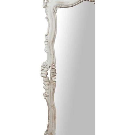 BISCOTTINI Miroir Mural à Accrocher En Bois Finition Blanche Vieillie Aux Dimensions L66xPR7xH118 Cm Made In Italy 6 BISCOTTINI Miroir Mural à Accrocher En Bois Finition Blanche Vieillie Aux Dimensions L66xPR7xH118 Cm Made In Italy – Image 4