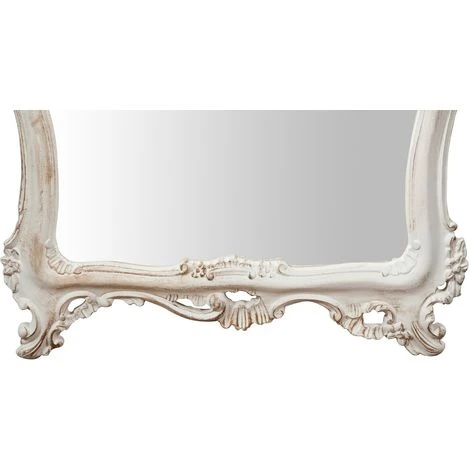 BISCOTTINI Miroir Mural à Accrocher En Bois Finition Blanche Vieillie Aux Dimensions L66xPR7xH118 Cm Made In Italy 7 BISCOTTINI Miroir Mural à Accrocher En Bois Finition Blanche Vieillie Aux Dimensions L66xPR7xH118 Cm Made In Italy – Image 5